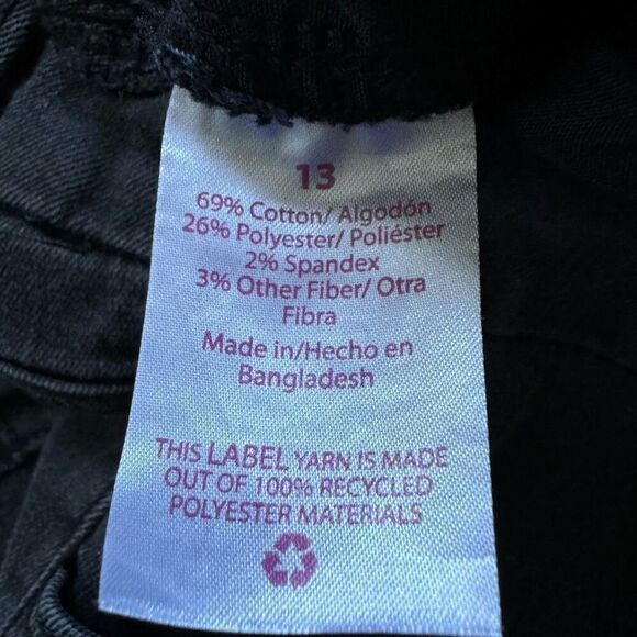 No Boundaries Women's Button Fly High Rise Skinny Jeans Black Size 13 - Picture 8 of 14